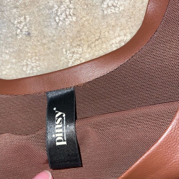 Pinsy vegan leather shapewear bodysuit - Picture 6 of 6